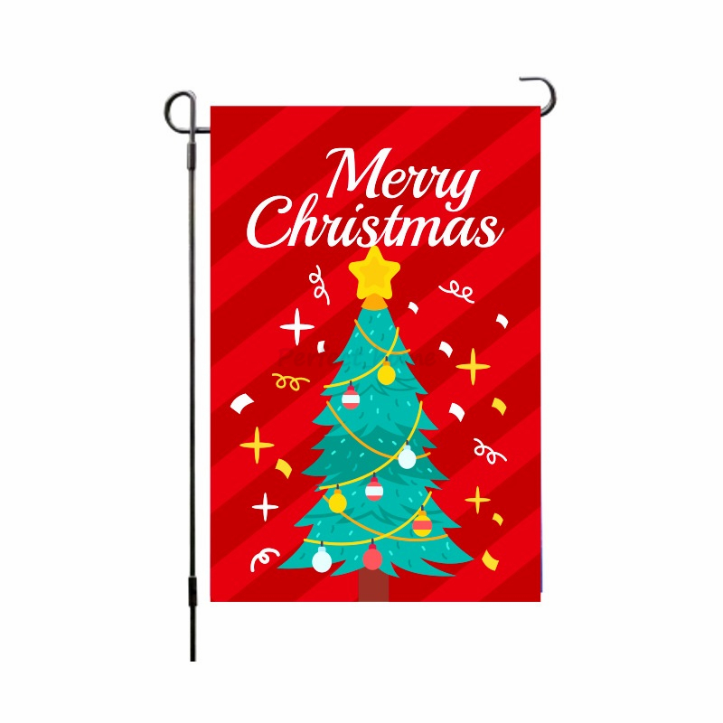 Christmas garden flag courtyard Camping Flags holiday decorations welcome yard Banner Polyester material Customizable by ocean-shipping P95