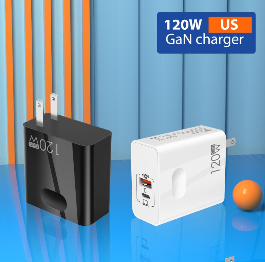 120W Super Fast Charger QC3.0 PD 65W Charger för Xiaomi Fast Charging Charger Typ C 120W GAN