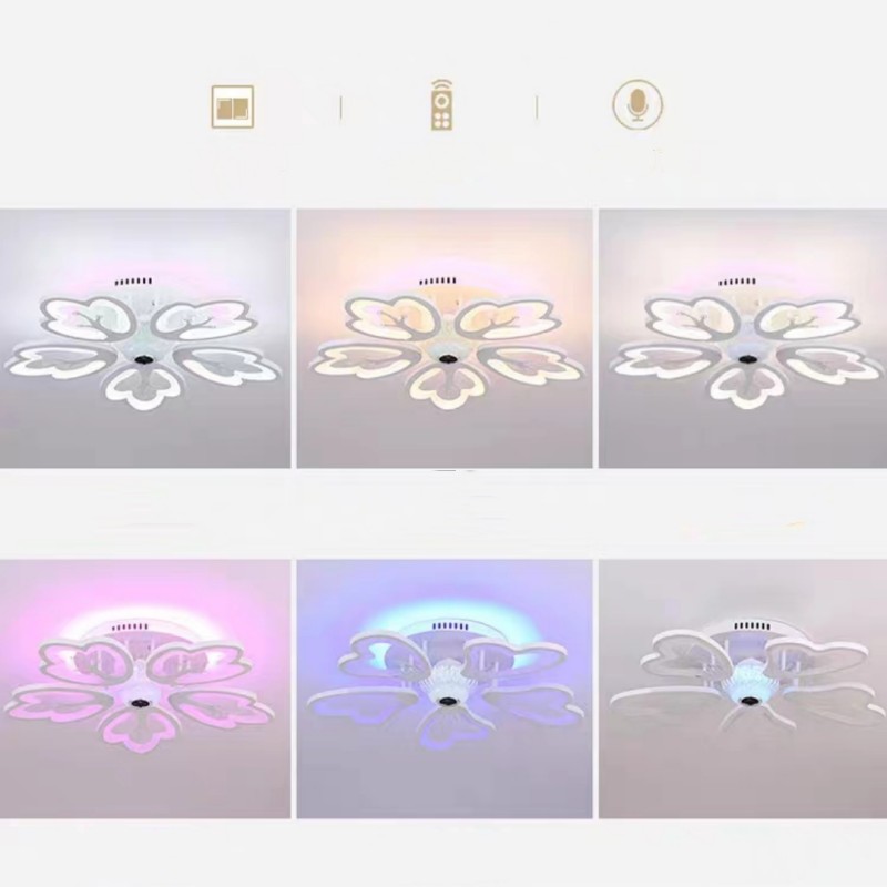 LED Ceiling Light App Control RGB Music Ceiling Lamp Bluetooth Speaker Indoor Living Recreation Room Bedroom Light110/220V