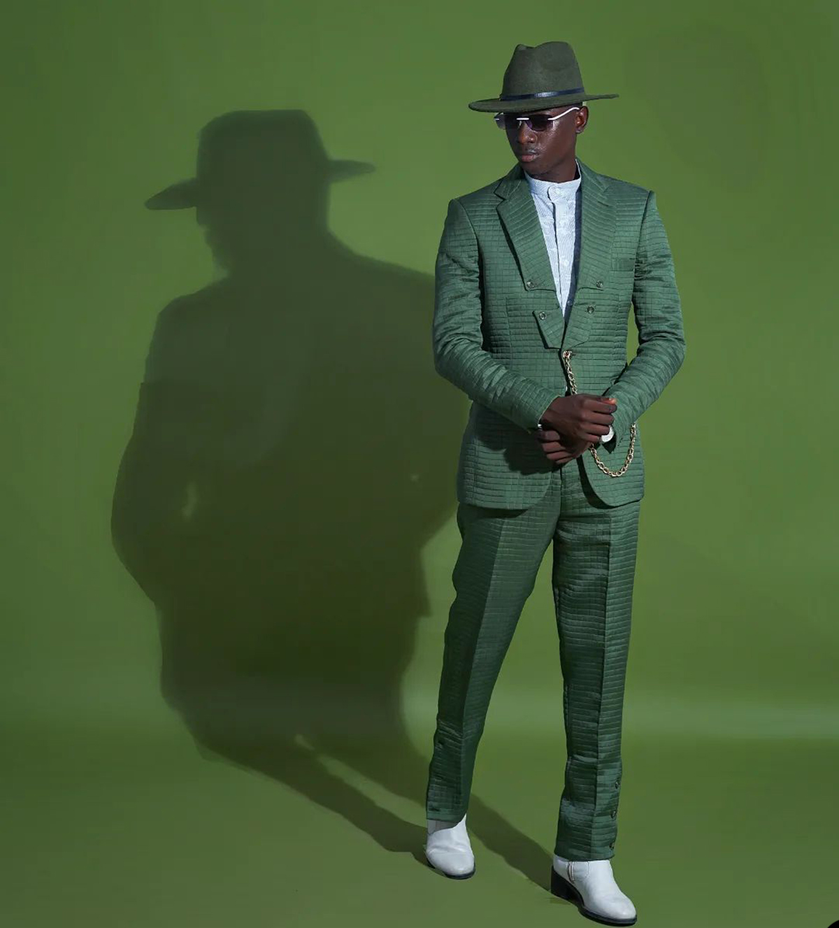 Green Floral Men Suits Wedding Kurpie z lapami z spodniami 2 -częściowymi Tuxedo Business Groom Blazer and Spodni
