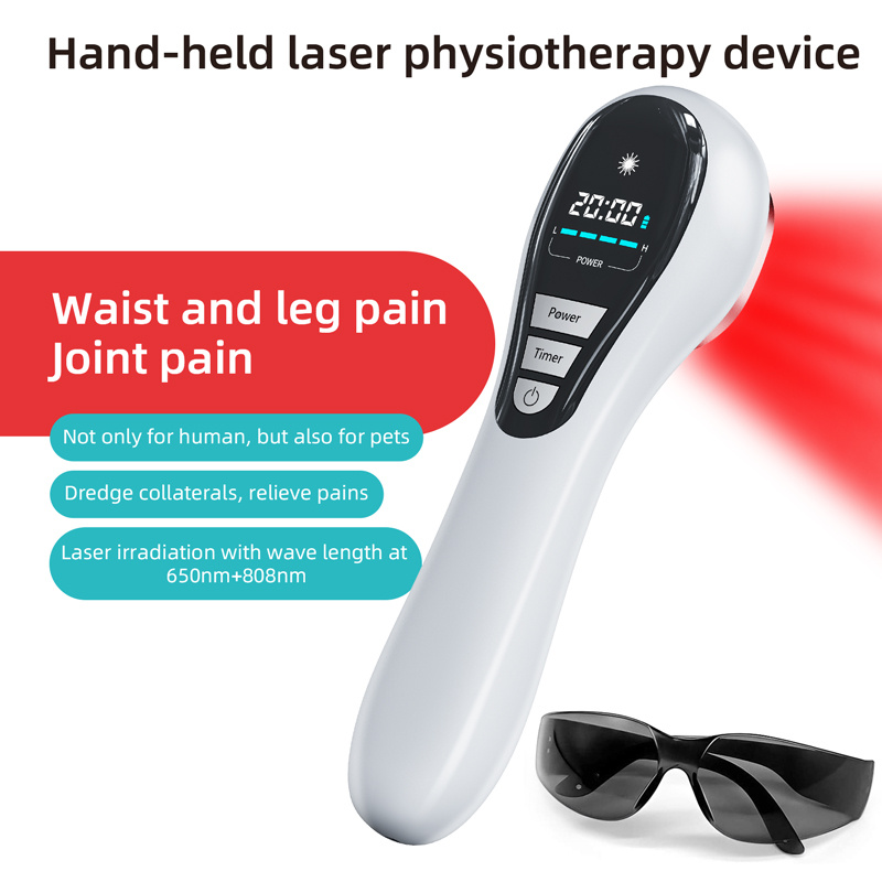 Instrumento de fotonterapia láser Láser frío Dispositivo de terapia de luz roja e infrarroja cercana Cuidado de la piel y belleza 650 nm 808 nm Alivio del dolor Rejuvenecimiento de la piel