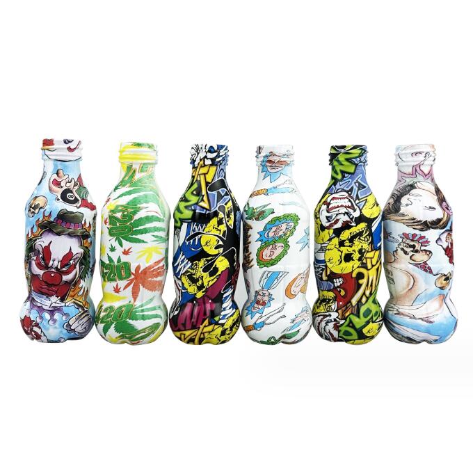Latest Colorful Bottle Cup Hookahs Metal Smoking Tobacco Cigarette Pipe Bongs Jamaica Hand Pipes Filter Glasss Tube Oil Rigs Tools Accessories