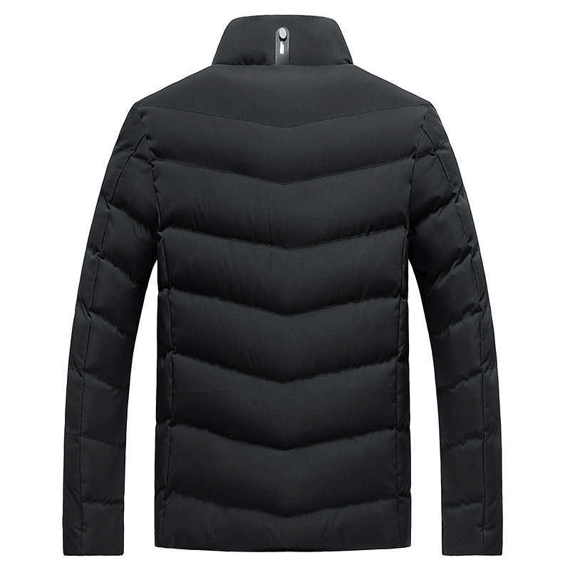 Giacca invernale da uomo Parka addensare cappotto caldo colletto alla coreana da uomo tinta unita Parka casual moda donna nuovo streetwear XL