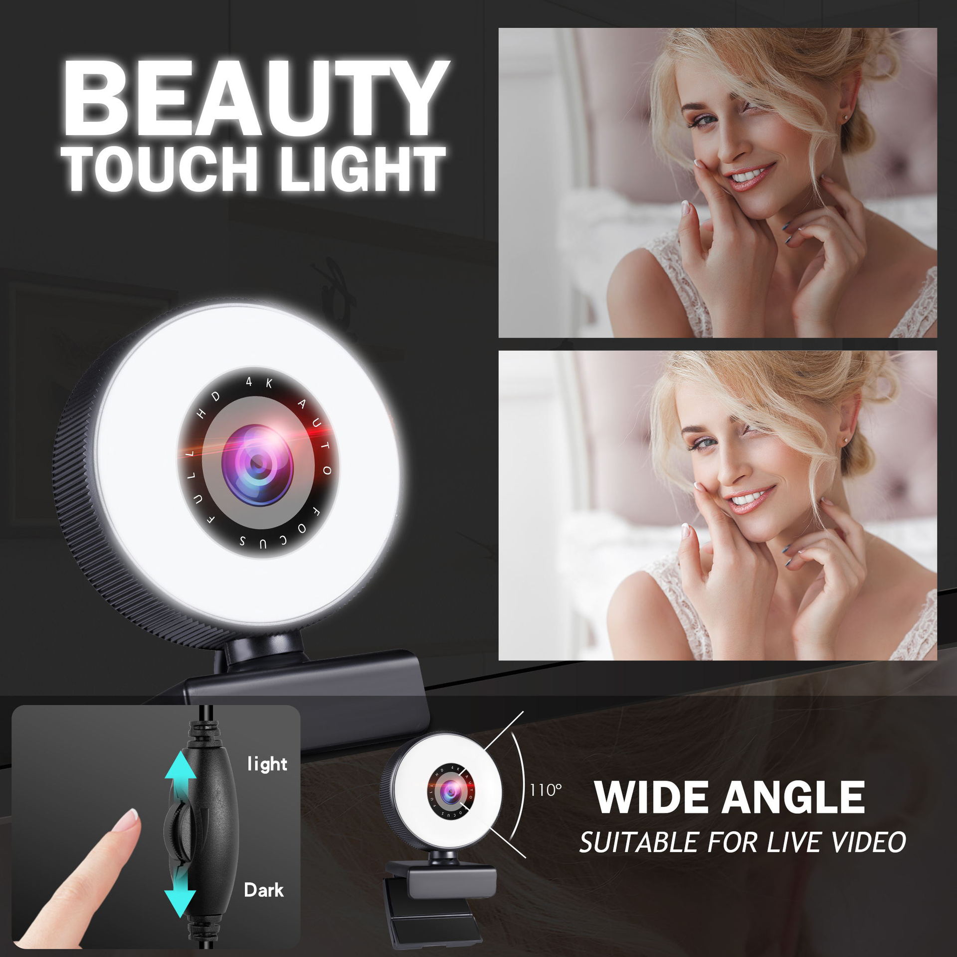 8808 WebCam 1K2K/4K Full HD Web Camer