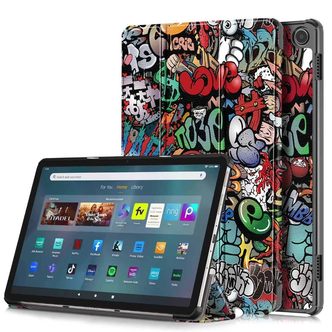 Smart Cases für Amazon Fire Max 11 Zoll 11 Zoll PU-Leder-Abdeckung, Wake-Sleep-Funktion, Tablet-PC