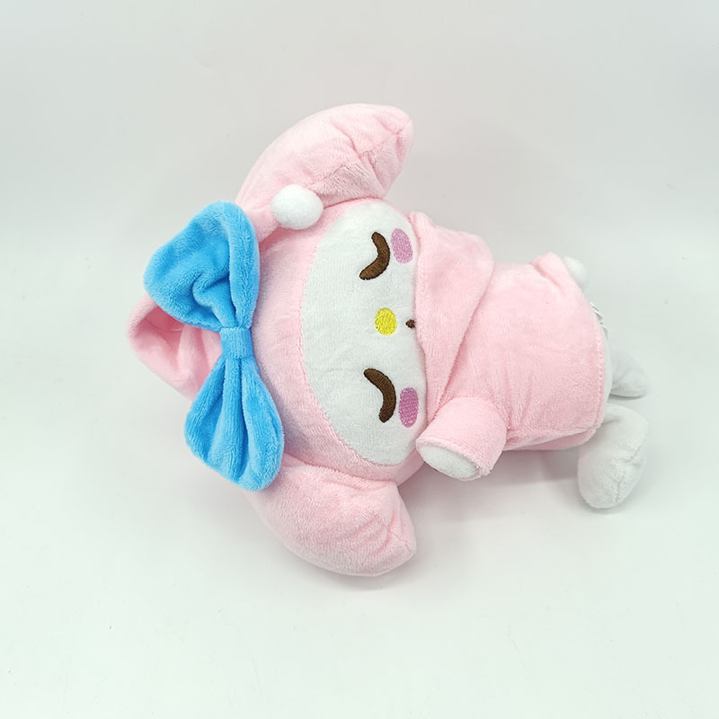 Postura de dormir Kuromi Cinnamoroll melodia Boneca de pelúcia brinquedo de dormir infantil