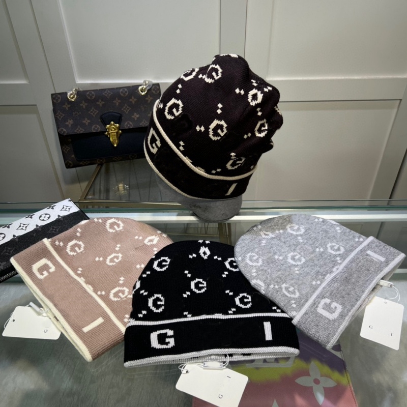 Moda internacional designer chapéus de malha chapéus alfabeto jacquard cashmere chapéus masculinos e femininos chapéus quentes