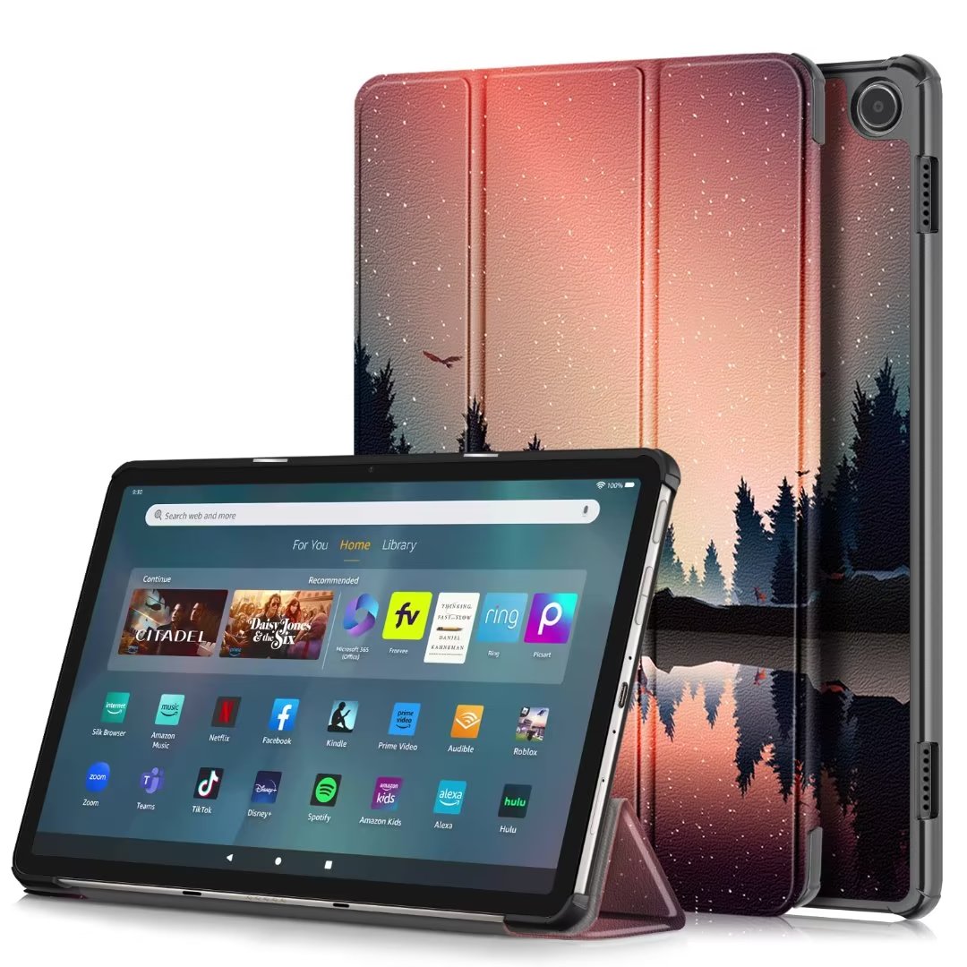 Smart Cases For Amazon Fire Max 11inch 11" PU Leather Cover Wake Sleep Function Tablet PC