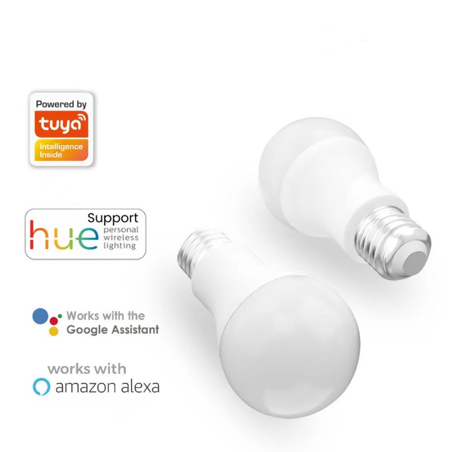 9W 15W TUYA LED -glödlampa E27 RGBCW Lamp Smart Home Dimble Bulb Voice Remote Control Work med Alexa Google Home