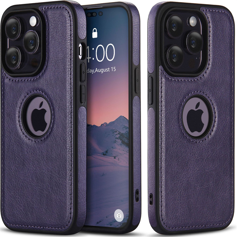 Business Leather Case Soft TPU Full Protection Case Cover för iPhone 15 14 13 12 Mini 11 Pro Max X XR XS Max 8 7 Samsung S22 S23 Ultra Plus A54