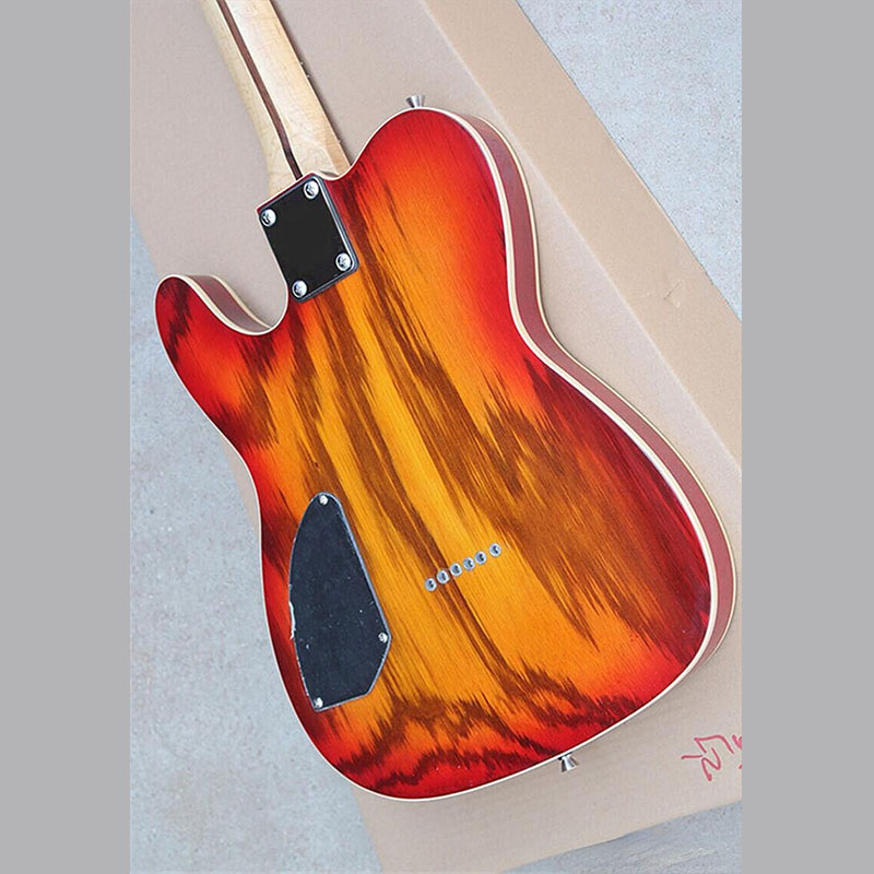 Fabrika CS Color Electric Guitar, Zebra-şeritli Rosewood Kıvrığı Guitarra