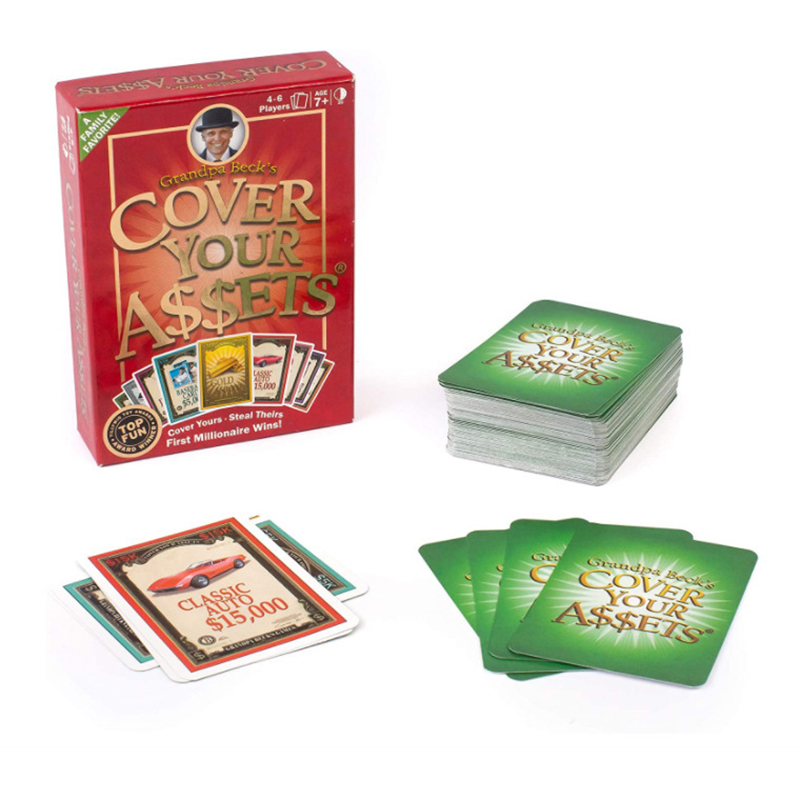 Vente en gros pas cher Grandpa Beck's Games Cover Your Assets Edition Collector Pack d'extension Jeu de société familial facile à apprendre et incroyablement amusant pour les enfants, les adolescents et les adultes