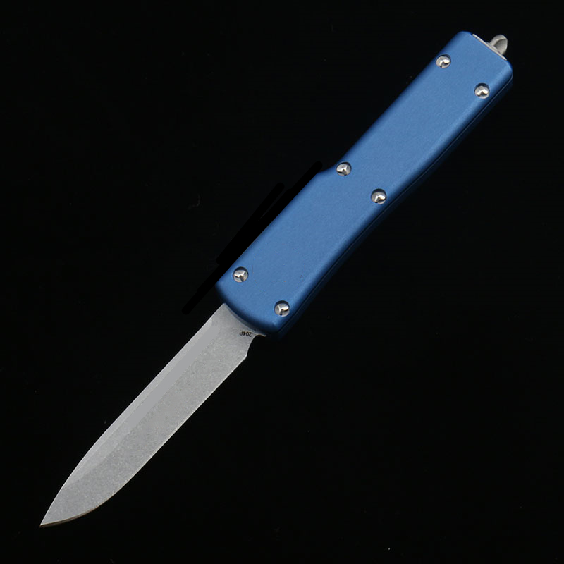 DQF Versione US Italian Style MT 70 Coltello 6061-T6 Manico in lega di alluminio aeronautico CNC D2 Lama in acciaio Caccia Coltelli da campeggio all'aperto Combattimento tattico Strumento EDC 3300 3320