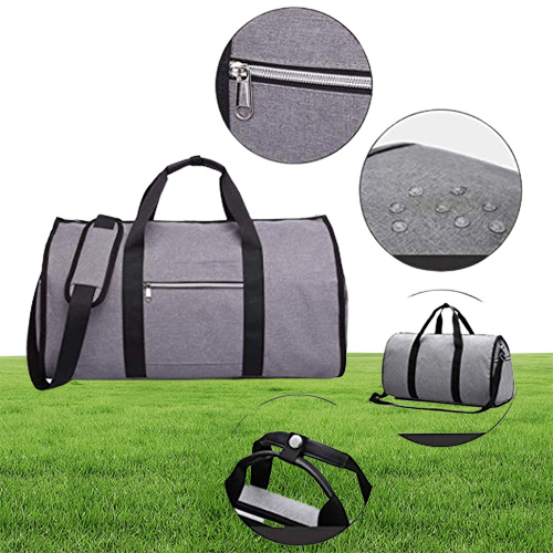 Reiskledingtas met pocket vouwen kledingtas bagage duffel pak carryon kledingdender tas tweeinone7604493