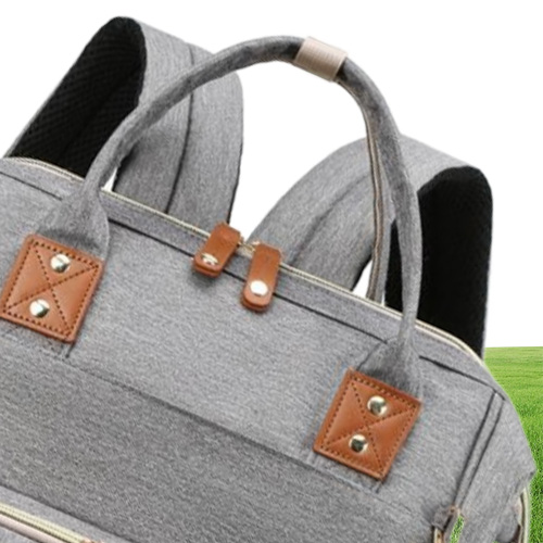 Schultaschen verkaufen koreanische Mode Mommy Rucksack können Baby Kinderwagen -Tasche im Freien falten Crib9150711 hängen