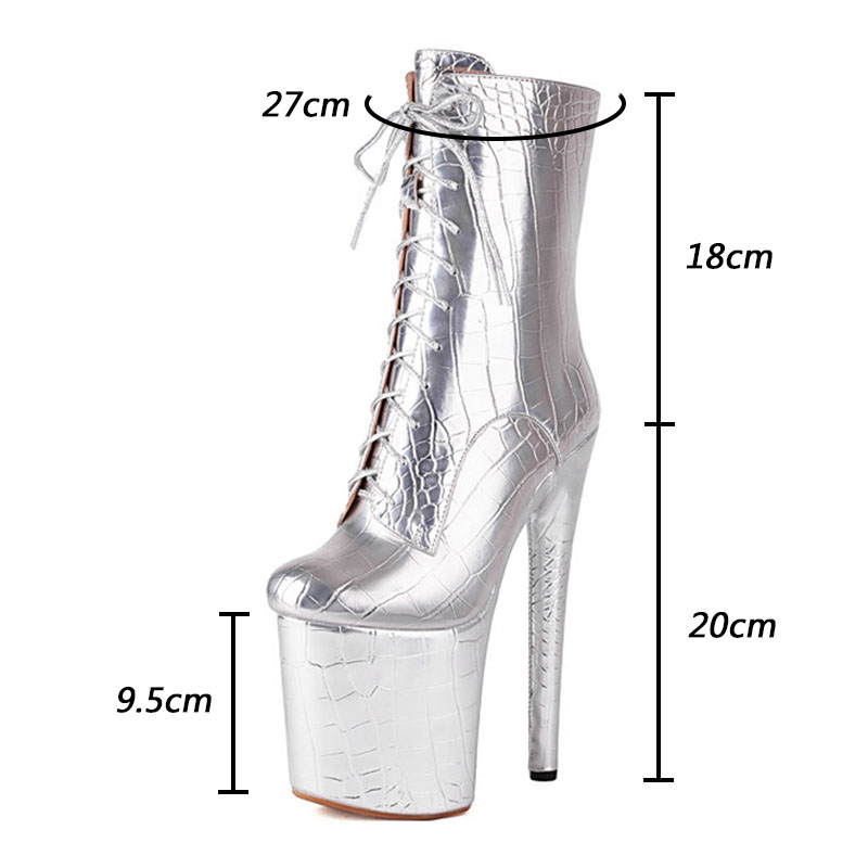 Sukeia Hot Women Winter Ankle Boots Round Toe Thin High Heels Gold Silver Black Party Shoes Booties Ladies Plus US Size 4-10.5