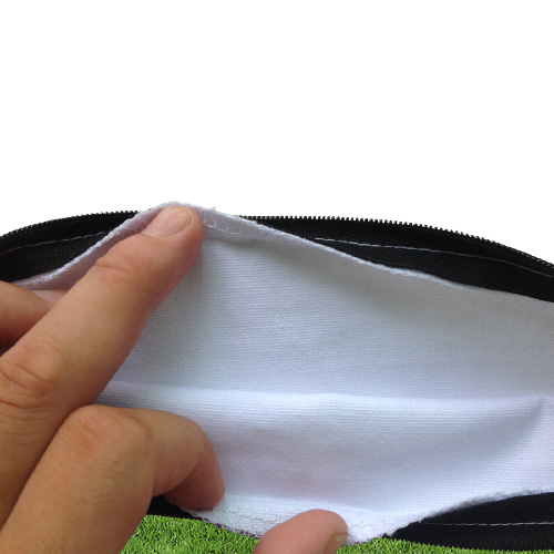 lotplain natural white color pure cotton canvas coin purse with black zipper unisex casual wallet blank cotton pouch4473575