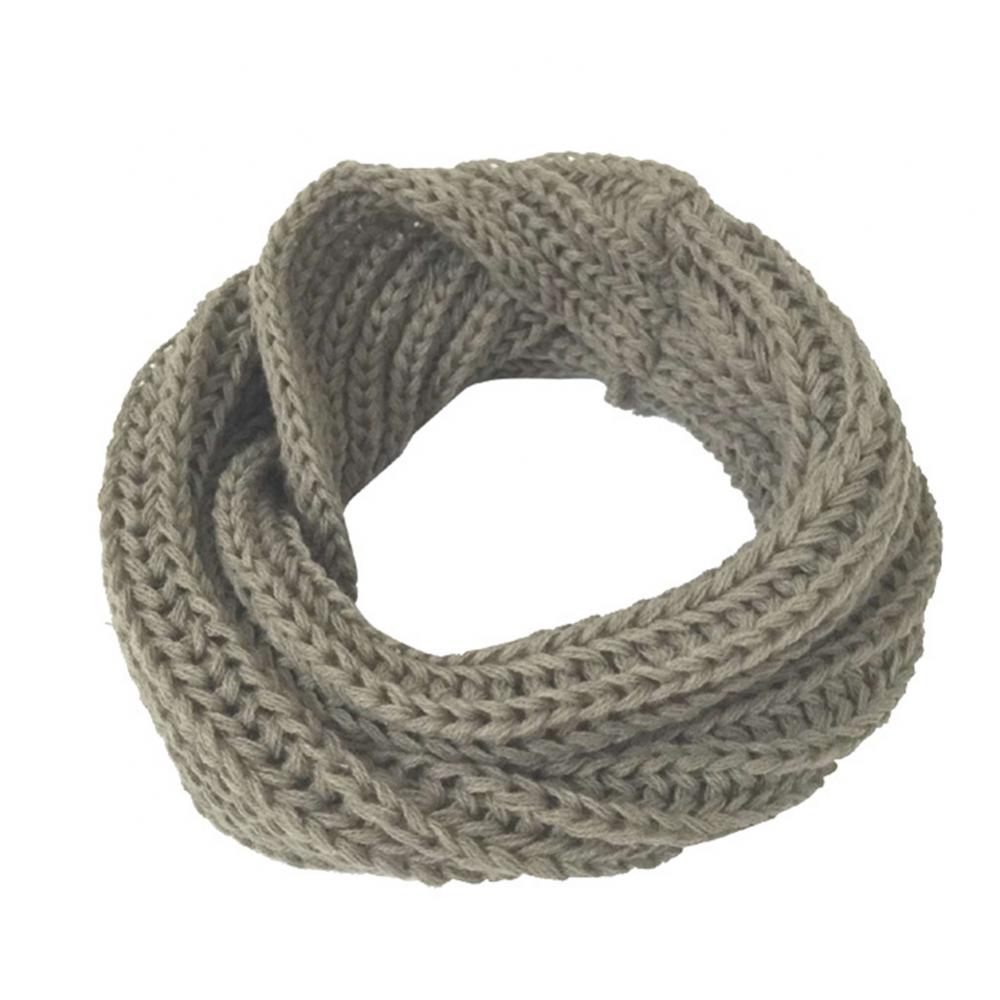 冬の女性男性ウール糸編み温かい首の襟暖かいスカーフラップギフトニットリングスカーフ女性衣料品アクセサリー
