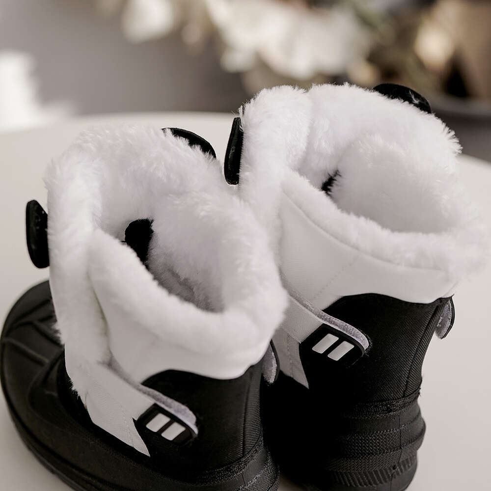 Stivali da neve in cotone panda gigante di alta qualità 3091 bambini, scarpe da studente da donna e da uomo