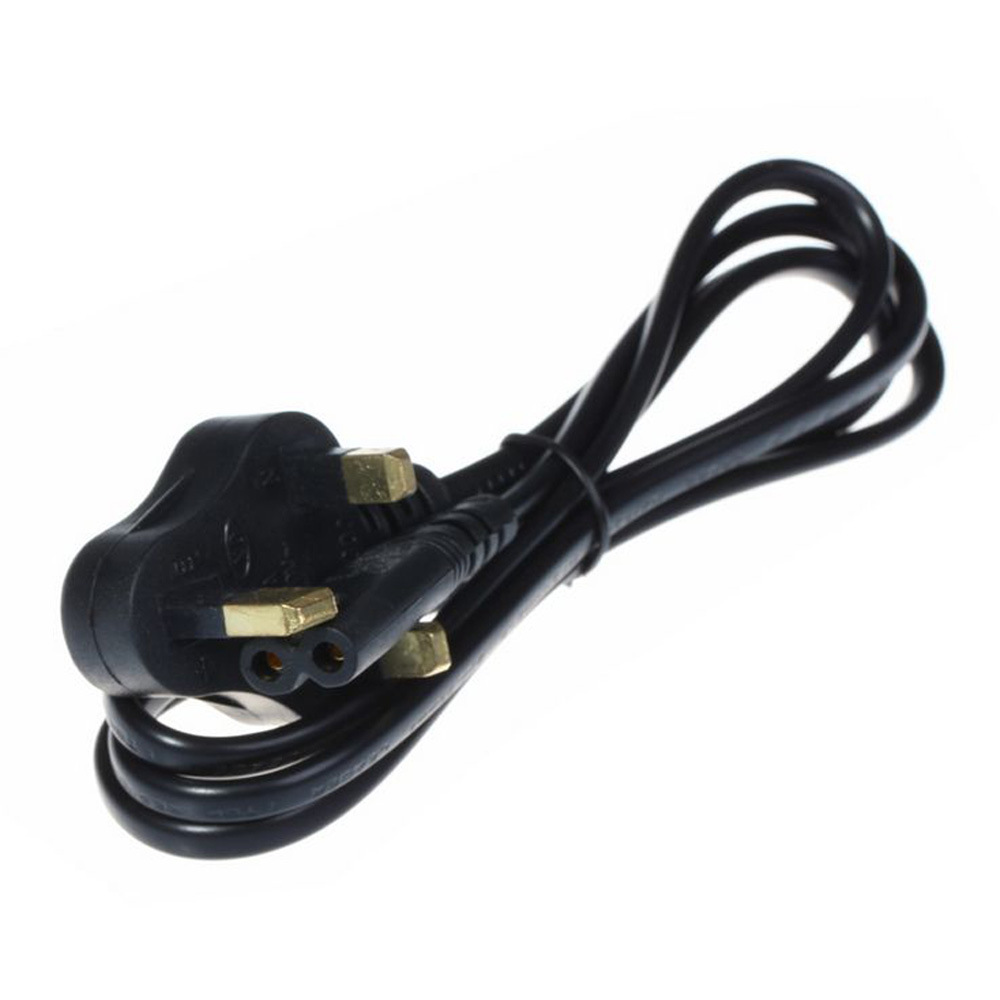 US-EU-Stecker, 2-poliges Universal-AC-Netzkabel, Adapterkabel für XBOX PS1, PS2, PS3 Slim, PS4, SEGA, PSP