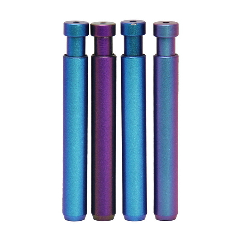 Modèle coloré en aluminium fumer herbe tabac pré-rouleau filtre embout porte-cigarette ressort conseils receveur dégustateur chauve-souris un frappeur tuyaux pipes à main pirogue tube