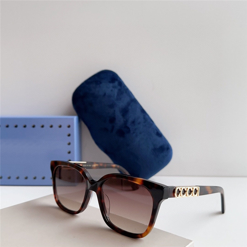 Nouveau design de mode lunettes de soleil carrées 1192O monture en acétate forme simple style populaire polyvalent lunettes de protection uv400 en plein air