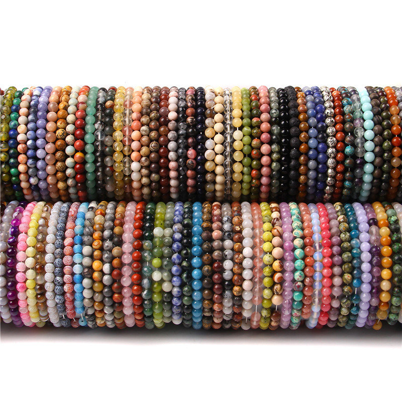 Bracelets de cristaux en vrac, perles rondes de 6mm, vente en gros