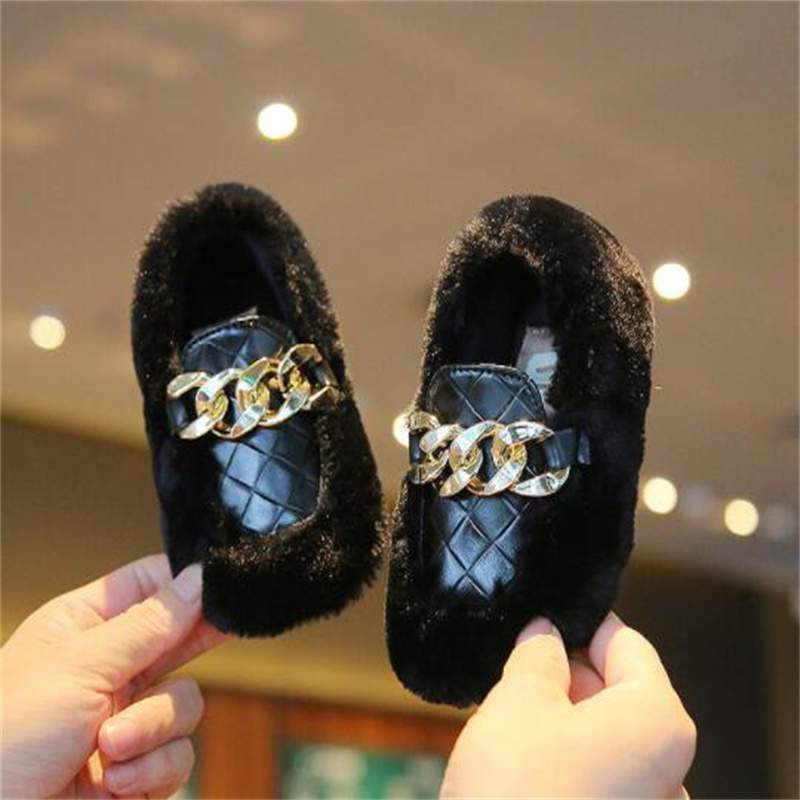 Kids Shoes Casual Sneakers Child Run Shoes Non Slip Boys Girls Warm Plush Loafer Winter Toddler Baby Boots