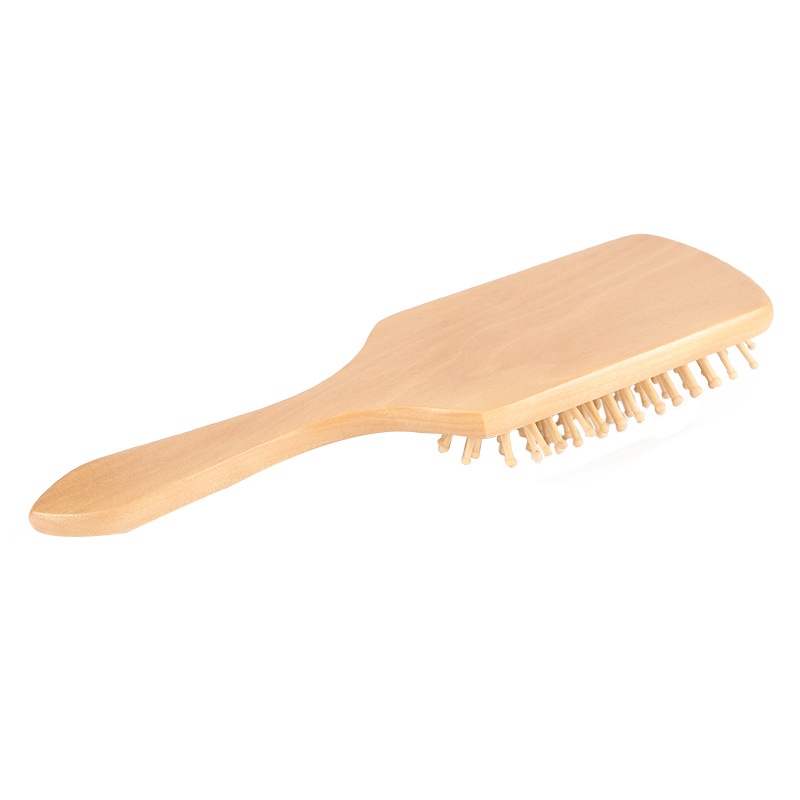 Party Favor Wood Comb Professional Healthy Paddle Cushion Hair Loss Massage Brush Hairbrush Comb Scalp Hair Care Healthy Wooden Combs Wedding Gifts Q581