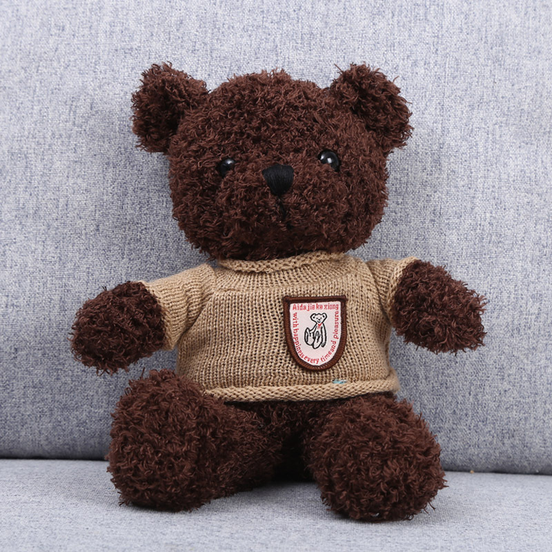 Cute Sweater Teddy Bear Doll Cloth Doll Plush Toy Bear Girlfriend Valentine's Day Birthday Gift Annual Meeting Gift