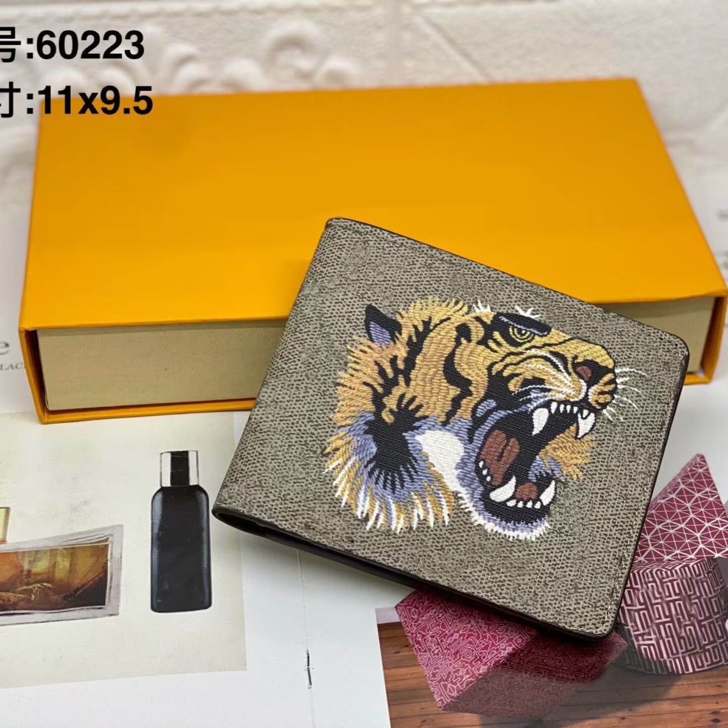 Fashion Men Animal Short Wallet Leather Black Snake Tiger Bee Man Wallets Women Purse Card Holders vrouwen Portemonnees met doosontwerper Walle 213L