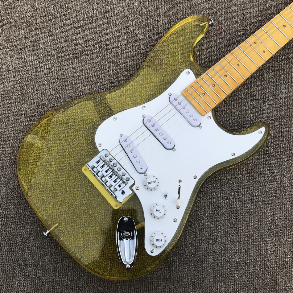 même sur les photos Custom shop, fabriqué en Chine, guitare électrique ST de haute qualité, micro 3 pièces, touche en érable, matériel chromé, livraison gratuite