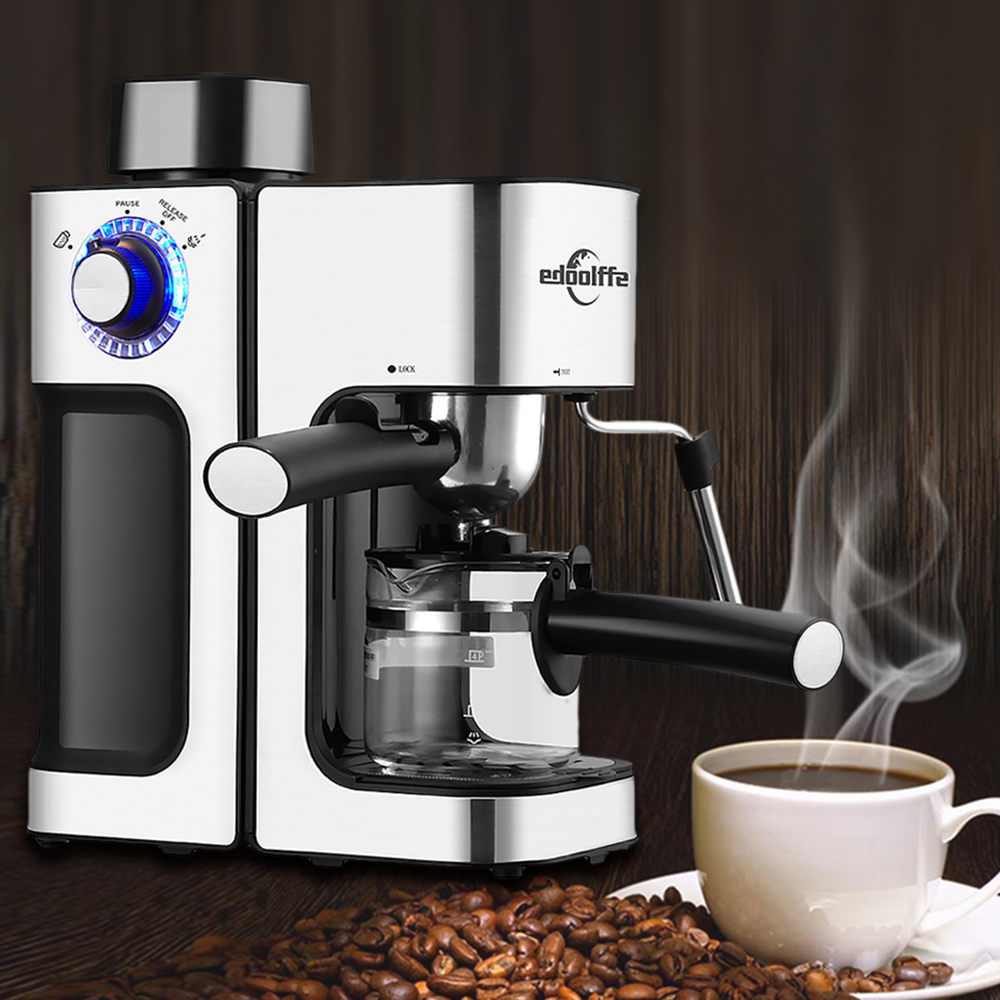Machine à expresso semi-automatique à 5 bars, Cappuccino, Latte italien, baguette à vapeur, eau chaude