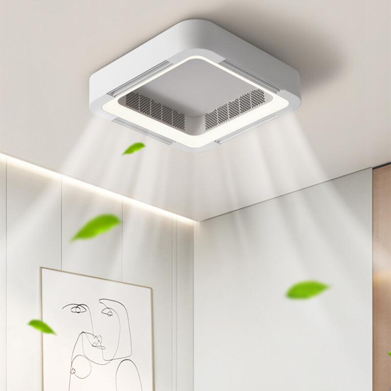 Lampe de ventilateur de plafond avec application intelligente, avec lumière, télécommande sans pales, circulateur LED DC, ventilateurs de chambre à coucher, de salon et de bureau