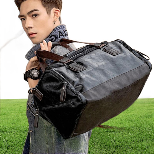 Duffel Bags Men Quality Leather Travel Carry On Luggage Bag Handbag Casual Traveling Tote Large Weekend XA631ZC2971527