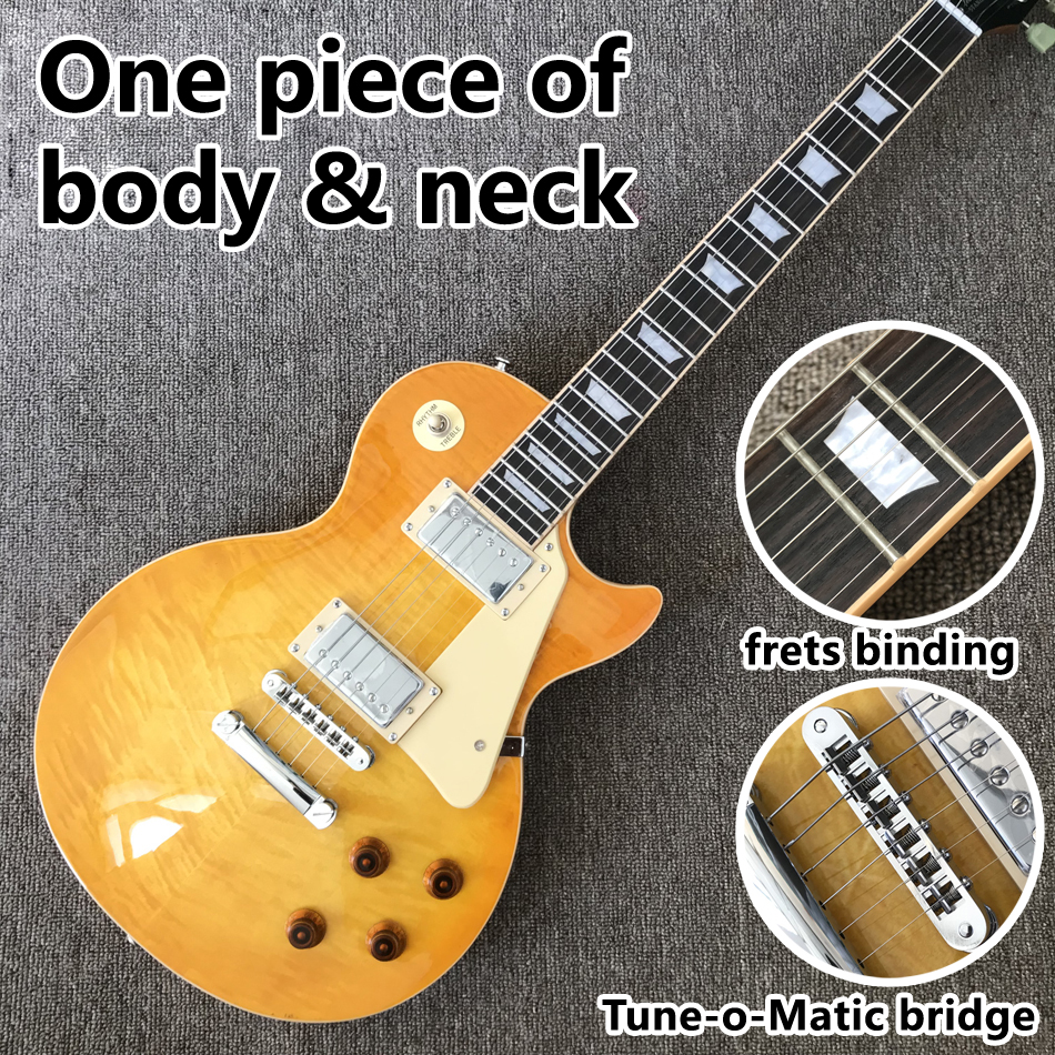 2023 same of the pictures Custom Shop, Made in China,Standard High Quality Electric Guitar,One Piece Of Body & Neck,Frets Binding,Tune-o-Matic Bridge