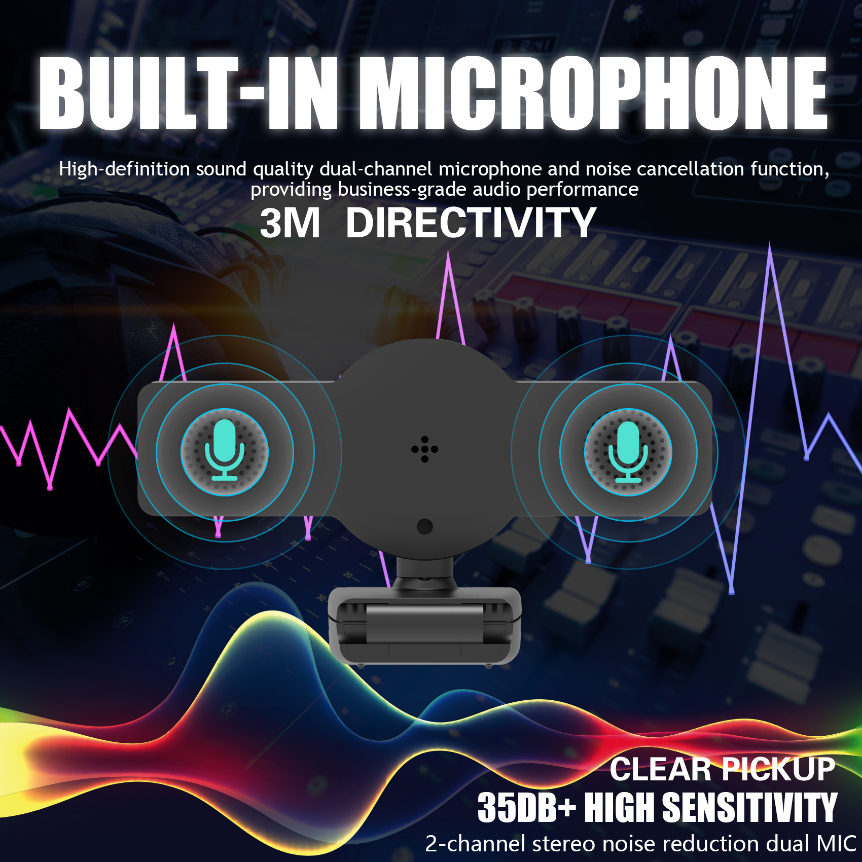 Webcam 8K 4K 2K 1K, caméra Web Autofocus avec Microphone, lumière de remplissage LED, Mini caméra pour ordinateur PC, conférence en direct 8809