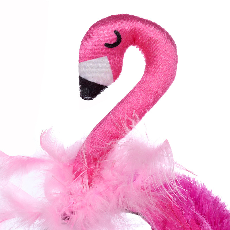 Accesorios de disfraces Divertido aro de pelo de flamenco rosa Fiesta de cosplay Diadema linda para sesión de fotos Banda para el cabello Accesorios para el cabello de Navidad de Halloween
