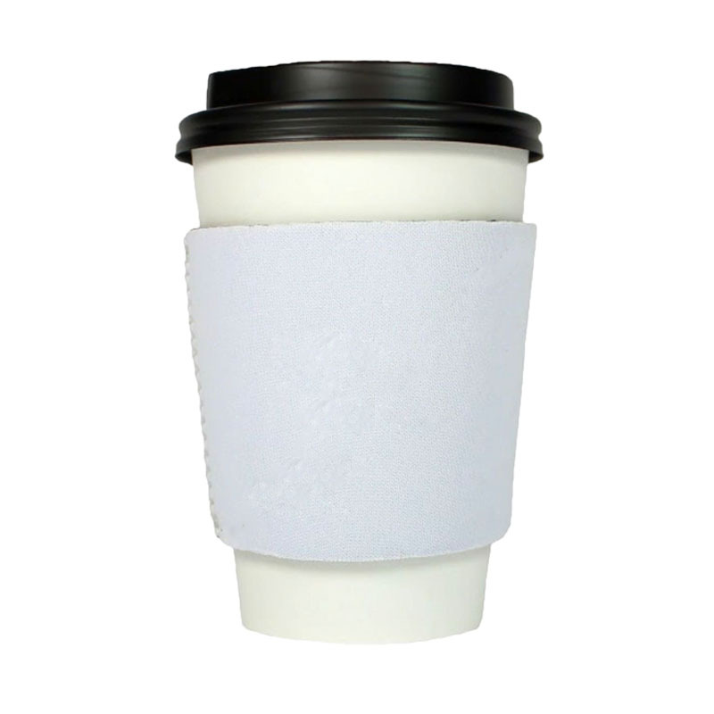 Dhlfesta favor sublimação diy branco em branco neoprene bebida quente suporte de copo de café