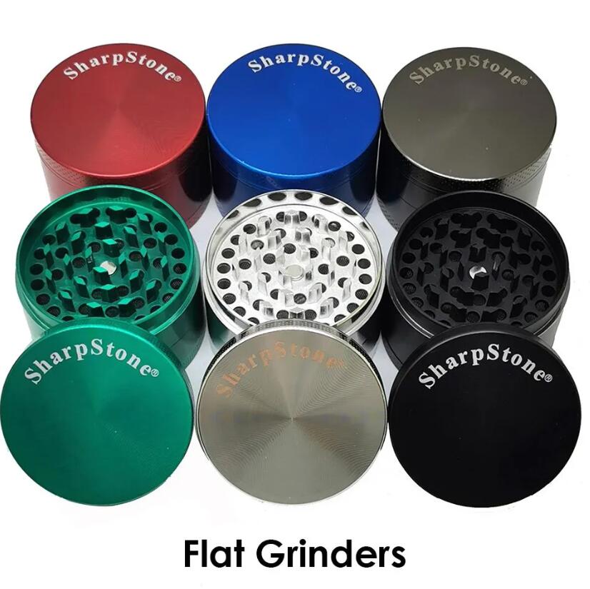 Randm Tornado 7000 Flat Concave Sharpstone -slipmaskiner Röker Herbal Spice Crusher 40 50 55 63mm Metal Grinder 4 Lager med Scraper 6 Färger Torra ört Förångare