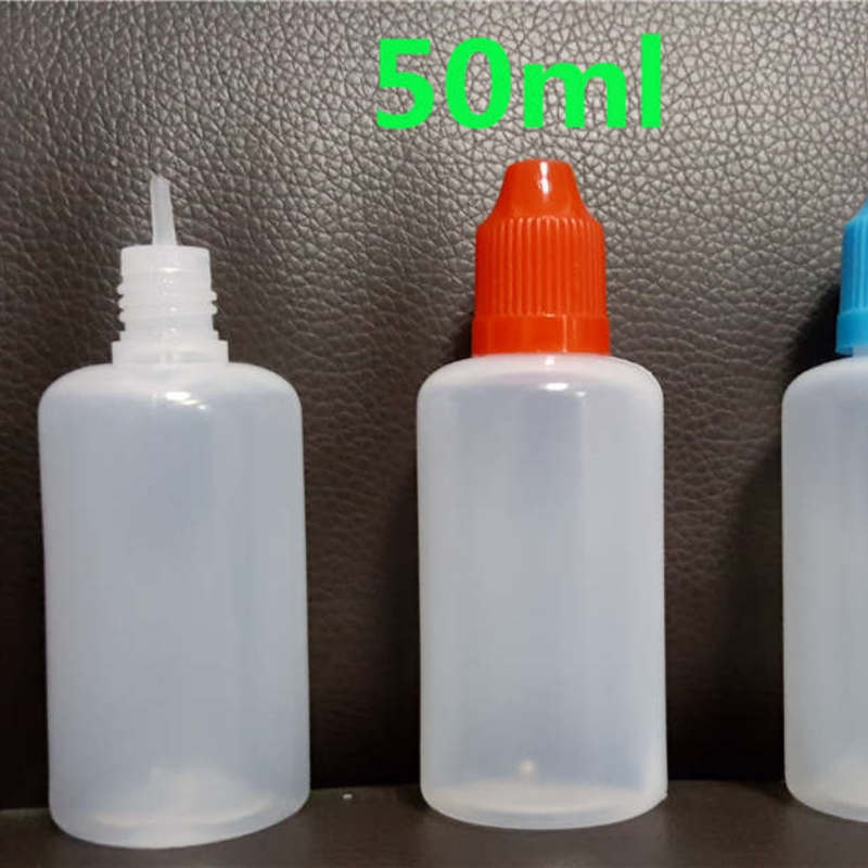 5ml 10ml 15ml 20ml 30ml 50ml Plastic Packaging Bottle Vapor Soft PE Translucent Needle Dropper Childproof Caps For Essential Oils Liquid Juices Cosmetic Packing DHL