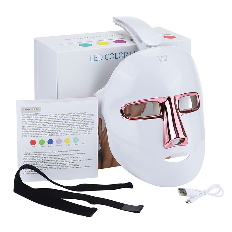 Nuovo trattamento LED senza fili ricaricabile a i rassodamento della pelle massaggiatore facciale cura della pelle maschera LED maschera di bellezza donna ringiovanimento della pelle sbiancamento antiacne invecchiamento