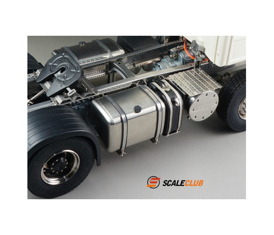 Scaleclub Modello 1/14 Scania 4x2 4x4 Camion Rimorchio Telaio Full Metal Tamiya Lesu L'uomo Actros Volvo Parti di Automobili