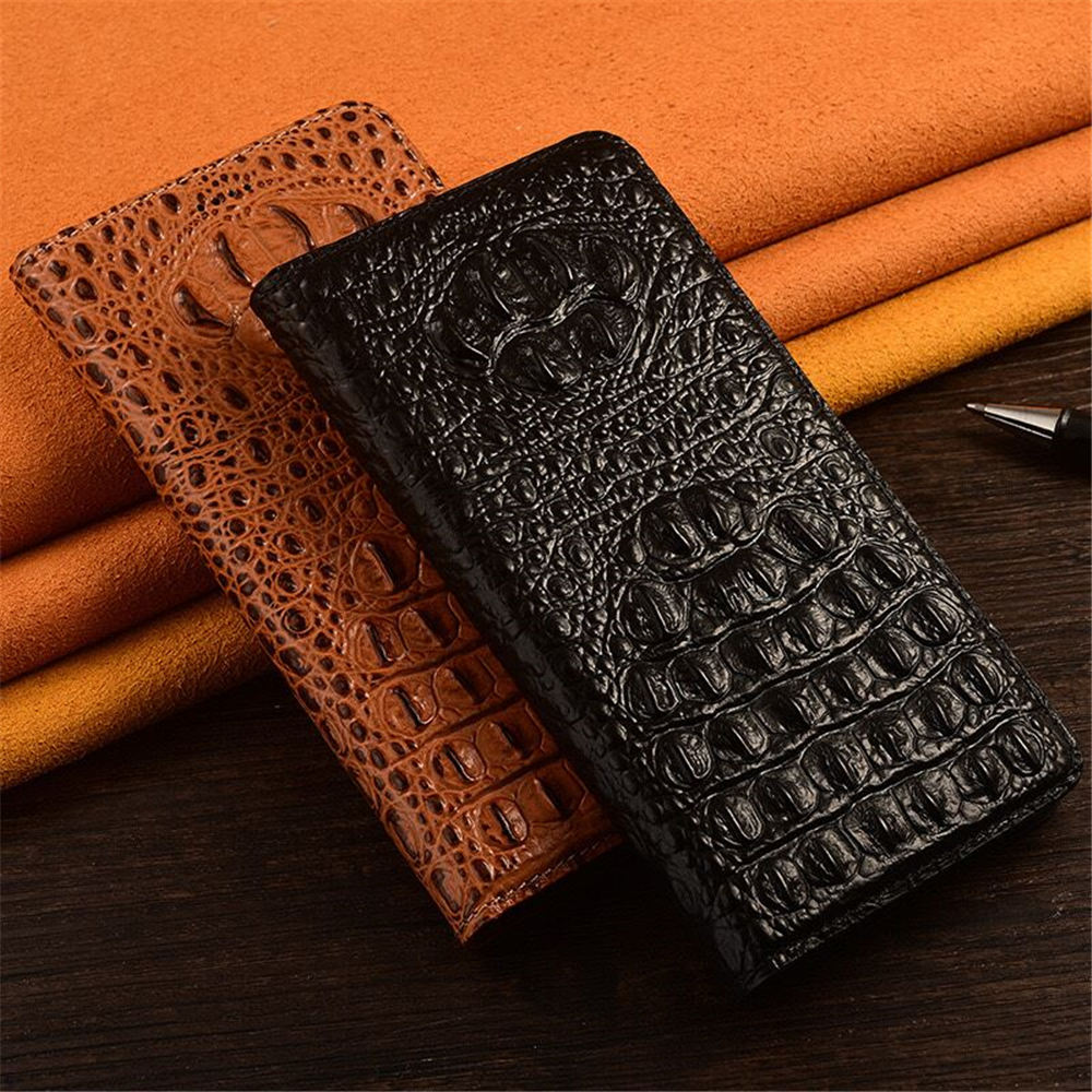 3D-Krokodil-Echtleder-Klapphülle für iPhone 15 Pro Max 14 13 12 Alligator-Halter-Abdeckung