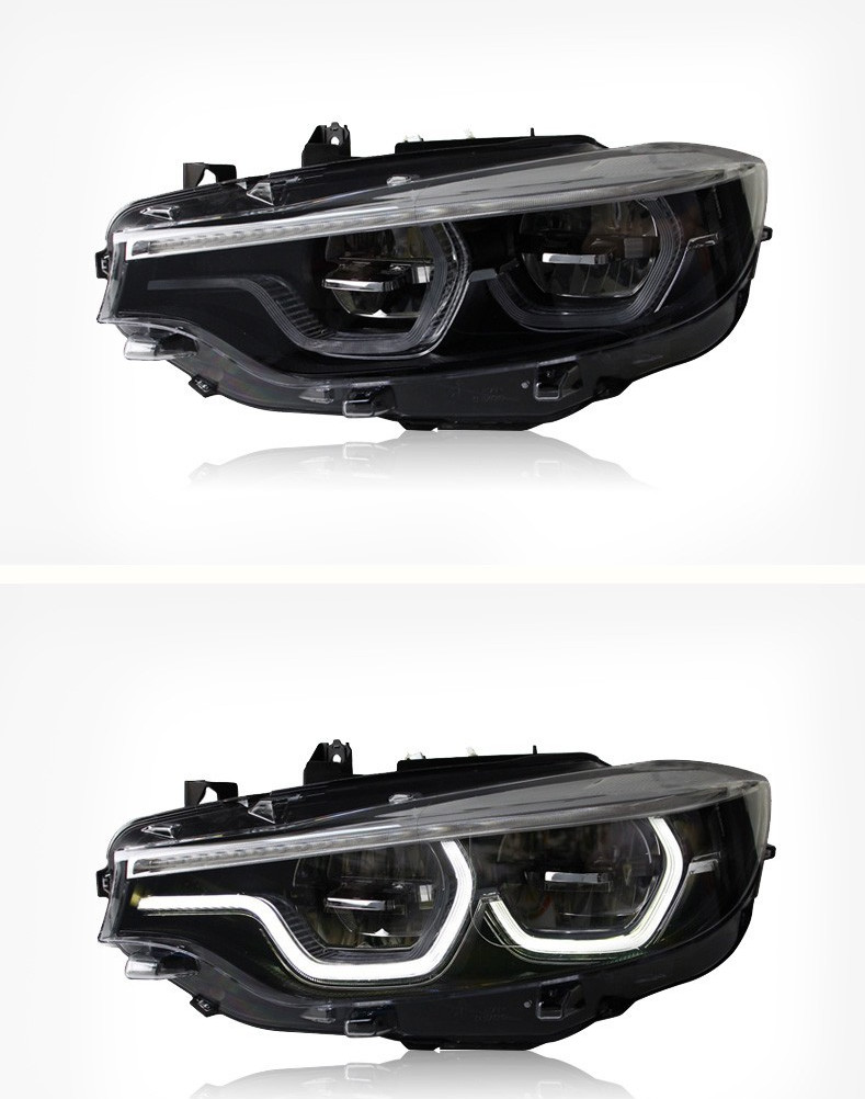 Voll-LED-Scheinwerfer für BMW 4er-Scheinwerfer M4 2014–20 19 GTS, Upgrade-LED-Laufsignalleuchten im Löffel-Stil