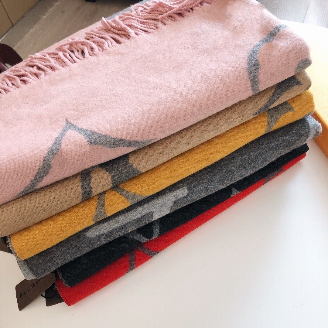 Wool Scarfs Winter Spring 100% Cashmere Scarf fashion Men Women Designer Classic Letter pattern Pashmina shawl Scarves New Gift Fashion 180X70CM