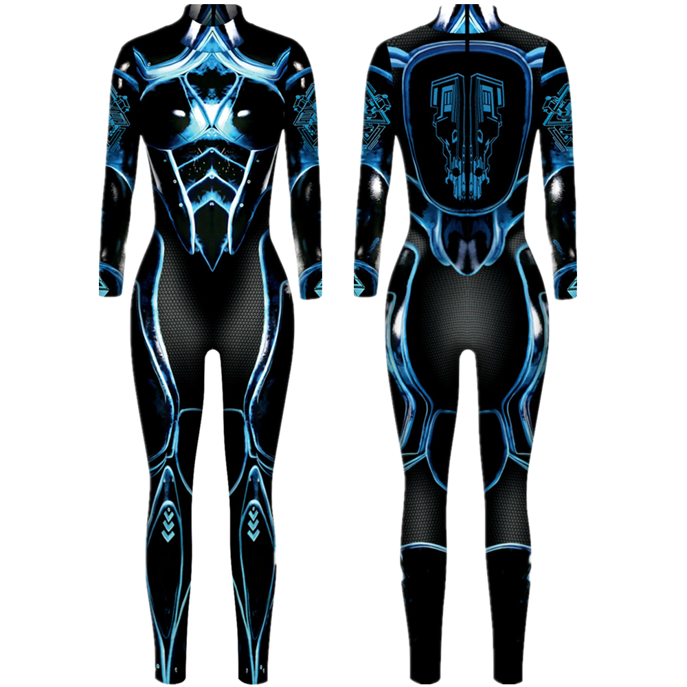 Catsuit-kostuums Robot Punk Jumpsuit Catsuit Sexy vrouwen Cosplaykostuums Cyberpunk Zentai Halloween-bodysuit