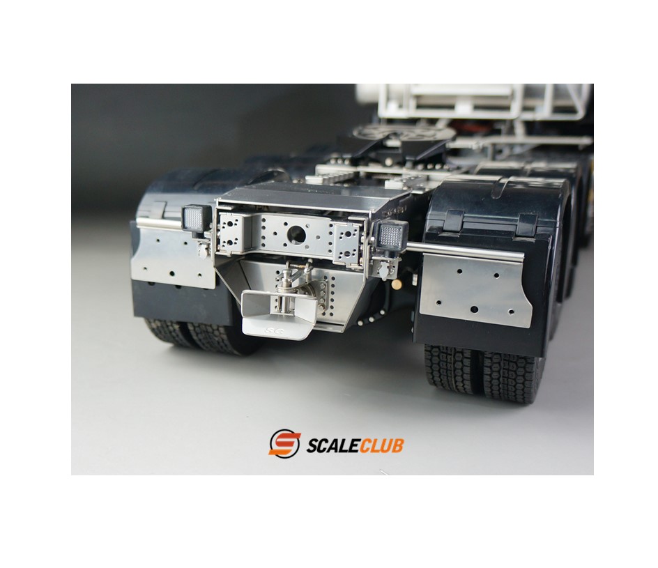 Scaleclub 모델 1/14 용 Tamiya Man 8x8 Full Metal Heavy Towing 트레일러 트럭 섀시 Lesu Scania actros Volvo 부품