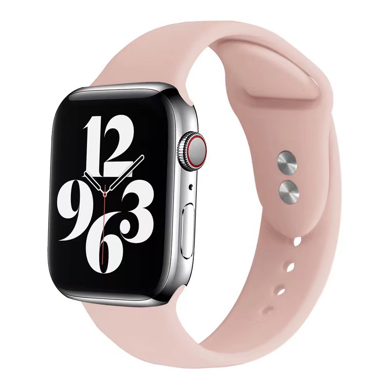 Сменный спортивный ремешок из мягкого силикона для Apple Watch Series8 7 6 5 4/3/2/1 42 мм 38 мм, ремешок для браслета на запястье для iWatch Ultra 40 мм, 44 мм, 41, 45 мм