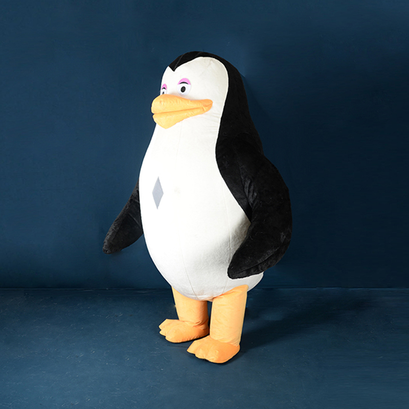 Mascot Uppblåsbar Penguin Mascots Costumes Cartoon Christmas Halloween Party Suit For Adult Plush Cartoon Clothes Apparel